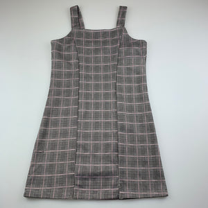 Girls Mango, checked lightweight dress, EUC, size 8, L: 67cm