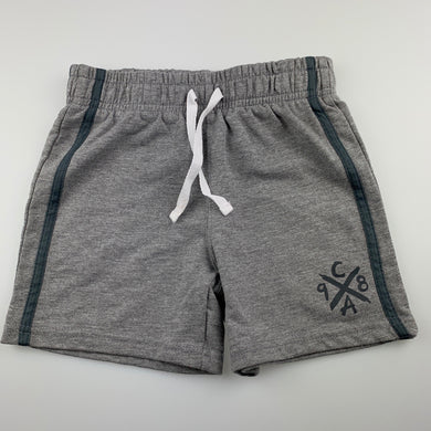 Boys H&T, grey casual shorts, elasticated, EUC, size 5,  