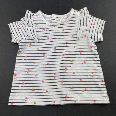 Girls Target, cotton t-shirt / top, stars, FUC, size 00,  