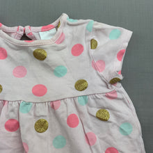 Load image into Gallery viewer, Girls Target, stretchy spotted t-shirt / top, FUC, size 000,  