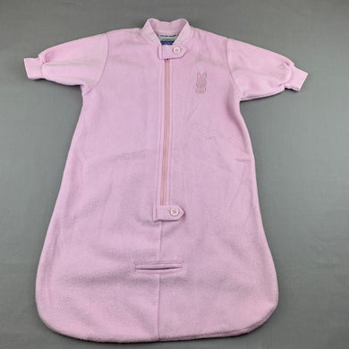 Girls Little Wishes, pink fleece travel sleeping bag, EUC, size 000-00,  