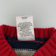 Load image into Gallery viewer, Boys Target, knitted cotton sweater / jumper, owl, EUC, size 00,  