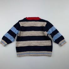 Load image into Gallery viewer, Boys Target, knitted cotton sweater / jumper, owl, EUC, size 00,  