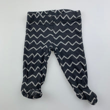 Load image into Gallery viewer, unisex Kids &amp; Co, dark grey cotton footed leggings / bottoms, EUC, size 00000,  