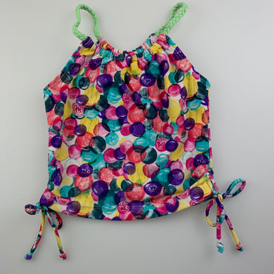 Girls Mambo, colourful swim top, GUC, size 2,  
