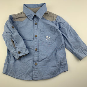 Boys Marie Claire, lightweight cotton long sleeve shirt, GUC, size 1,  