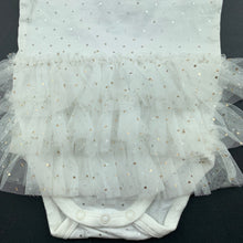 Load image into Gallery viewer, Girls Anko, white cotton tutu romper, GUC, size 0,  