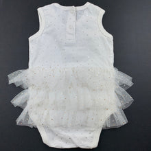 Load image into Gallery viewer, Girls Anko, white cotton tutu romper, GUC, size 0,  