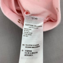Load image into Gallery viewer, Girls Cotton On, pink stretchy leggings / bottoms, cherries, EUC, size 0000,  