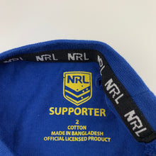 Load image into Gallery viewer, unisex NRL Official, Parramatta Eels cotton t-shirt / top, EUC, size 2,  