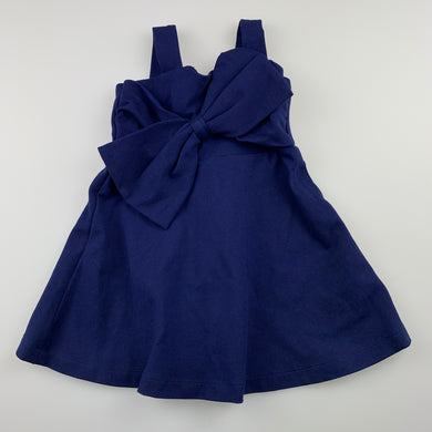 Girls Bardot Junior, blue stretchy party dress, EUC, size 00, L: 39cm