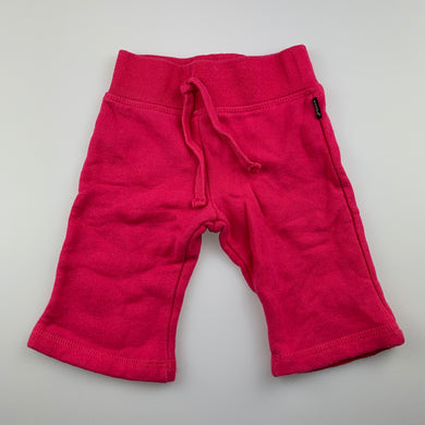 Girls Bonds, pink fleece lined track / sweat pants, elasticated, GUC, size 00,  
