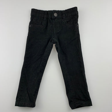 unisex Breakers, black stretch cotton pants, adjustable, Inside leg: 29cm, GUC, size 1,  