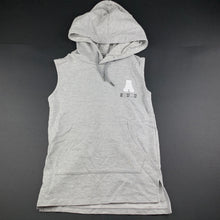 Load image into Gallery viewer, Boys B Collection, grey sleeveless hooded top, EUC, size 8,  