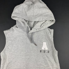 Load image into Gallery viewer, Boys B Collection, grey sleeveless hooded top, EUC, size 8,  