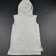 Load image into Gallery viewer, Boys B Collection, grey sleeveless hooded top, EUC, size 8,  