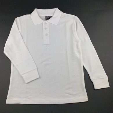 unisex School Zone, long sleeve polo shirt / top, EUC, size 6,  