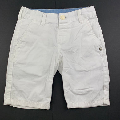 Boys LC Waikiki, white cotton shorts, adjustable, GUC, size 2-3,  