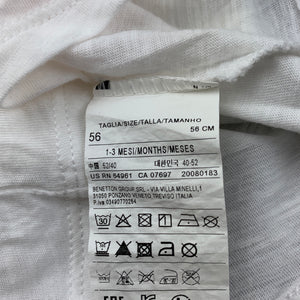 United Colors of Benetton, white cotton t-shirt / top, GUC