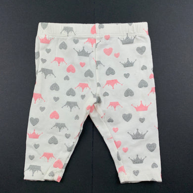 Girls Baby Baby, stretchy leggings / bottoms, princess, EUC, size 000,  