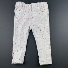 Load image into Gallery viewer, Girls Anko, floral stretch cotton pants, adjustable, EUC, size 00,  