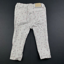 Load image into Gallery viewer, Girls Anko, floral stretch cotton pants, adjustable, EUC, size 00,  