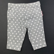 Load image into Gallery viewer, Girls grey, cotton leggings / bottoms, GUC, size 0000,  