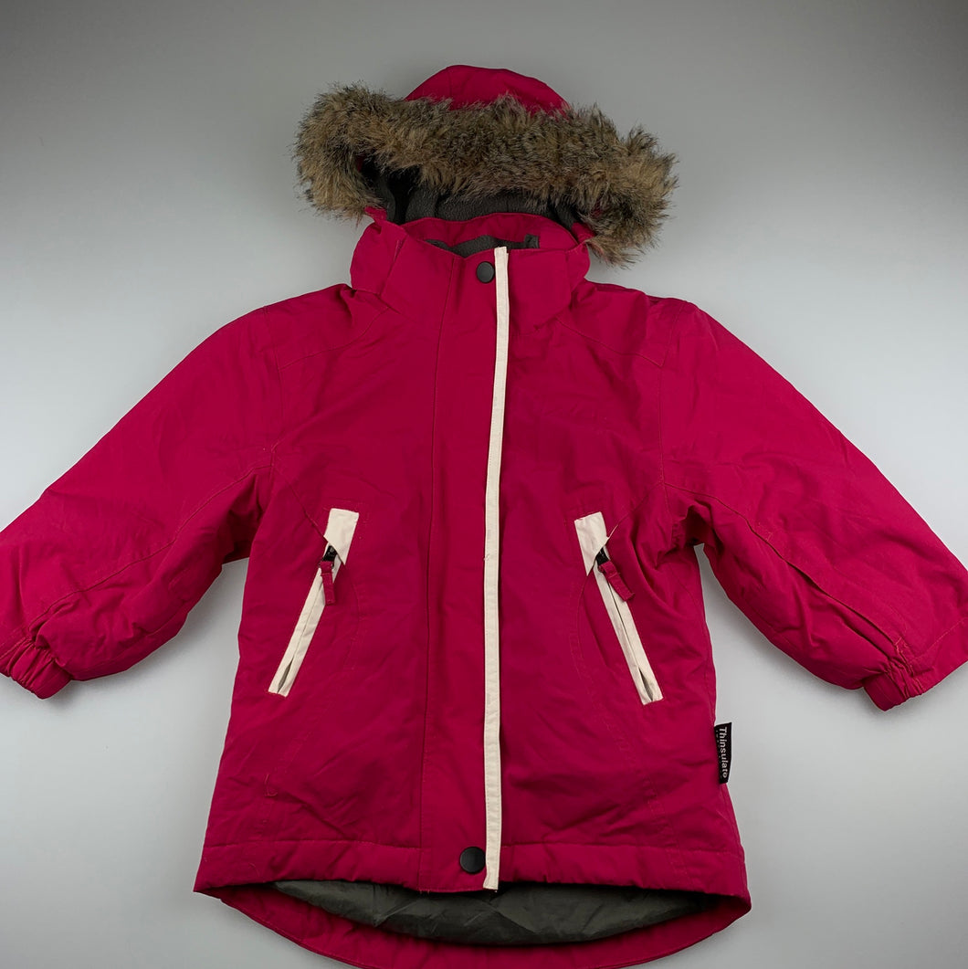 Girls Crane, Sports Thinsulate ski / snow jacket / coat, FUC, size 4,  
