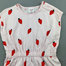 Load image into Gallery viewer, Girls Seed, pink cotton top, strawberries, L: 36cm, GUC, size 0,  