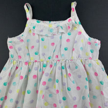 Load image into Gallery viewer, Girls All 4 Me, lightweight cotton summer dress, EUC, size 0, L: 40cm
