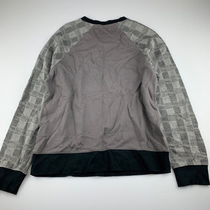 Boys YB, fleece lined lightweight cotton sweater / top, armpit to armpit: 47cm, GUC, size 16,  