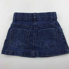 Load image into Gallery viewer, Girls Kids &amp; Co, cute stretch denim skirt, adjustable, sequins, GUC, size 1