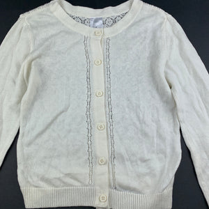 Girls Target, lightweight knitted cotton cardigan, EUC, size 5,  