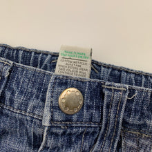 Load image into Gallery viewer, Girls Target, blue stretch denim skirt, adjustable, L: 21cm, GUC, size 2,  