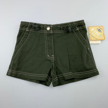 Load image into Gallery viewer, Girls Kids World, khaki cotton shorts, adjustable, NEW, size 4,  