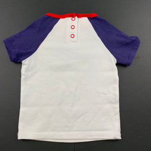 unisex Bluey, stretchy Christmas t-shirt / top, GUC, size 00,  