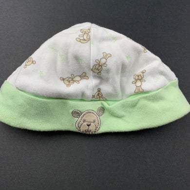 unisex Target, cotton beanie / hat, teddy bears, GUC, size 000-00,  