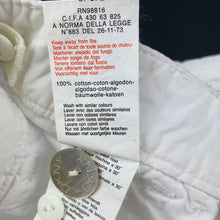 Load image into Gallery viewer, Girls DKNY, white lightweight cotton pants, adjustable, Inside leg: 46cm, EUC, size 5,  