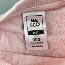 Load image into Gallery viewer, Girls Kids &amp; Co, pink lightweight sweater / top, GUC, size 000,  