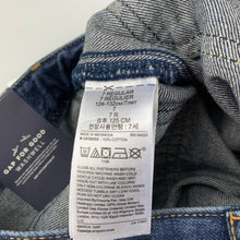 Load image into Gallery viewer, Girls Gap, high rise wide leg cropped denim pants, adjustable, Inside leg: 35.5cm, rise: 19cm, NEW, size 7,  
