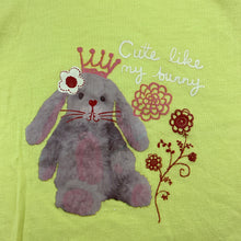 Load image into Gallery viewer, Girls Pumpkin Patch, yellow cotton t-shirt / top, rabbit, EUC, size 00,  