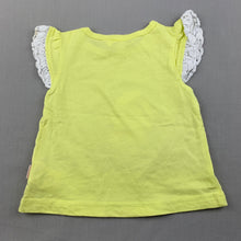 Load image into Gallery viewer, Girls Pumpkin Patch, yellow cotton t-shirt / top, rabbit, EUC, size 00,  