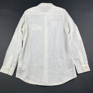 Boys LESRVIER, collarless cotton long sleeve shirt, NEW, size 10,  