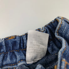 Load image into Gallery viewer, Boys Bonds, blue denim shorts / bottoms, elasticated, Inside leg: 13cm, GUC, size 000,  