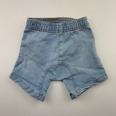 Boys Dymples, stretchy denim shorts, elasticated, FUC, size 00,  