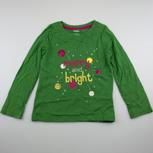 Load image into Gallery viewer, Girls Gymboree, green cotton long sleeve t-shirt / top, GUC, size 4,  