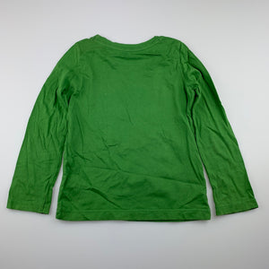 Girls Gymboree, green cotton long sleeve t-shirt / top, GUC, size 4,  