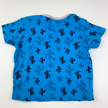 Load image into Gallery viewer, Boys Target, blue cotton t-shirt top, cactus, GUC, size 1,  