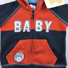 Load image into Gallery viewer, Boys Baby Biz, fleece lined zipup hoodie / sweater, NEW, size 000