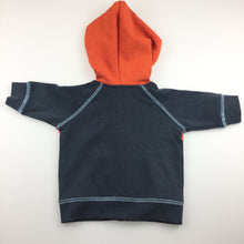 Load image into Gallery viewer, Boys Baby Biz, fleece lined zipup hoodie / sweater, NEW, size 000